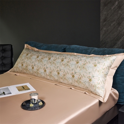 91家纺网 家纺一手货源 找家纺 （总）八十八家纺 2024新款双股活性贡缎长绒棉数码印花单品及套件--双人枕套