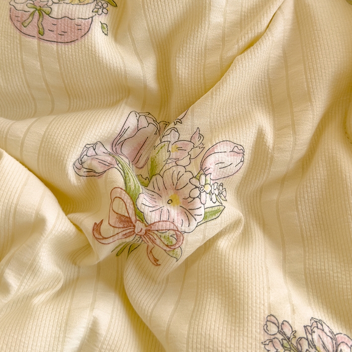 91家纺网 家纺一手货源 找家纺 芯恋 2025款提花韩版花边豆豆冬被被子春秋被芯大豆被豆豆被花园小兔