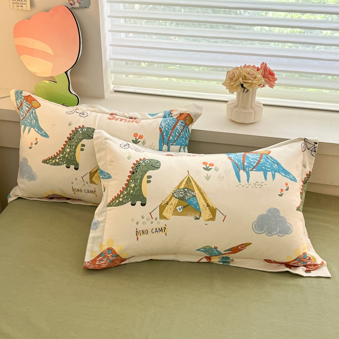 91家纺网 家纺一手货源 找家纺 慕尚家纺 2025新款原棉磨毛四件套单被套系列-单被套 侏罗纪