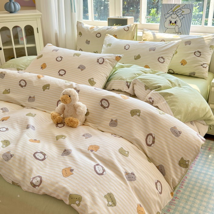 91家纺网 家纺一手货源 找家纺 清雅福 2024新款全棉13070印花单品系列-单被套 乐游原米