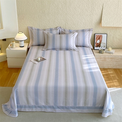 91家纺网 家纺一手货源 找家纺 凯磊 2024新款AB版.生态磨毛印花系列单床单 简希