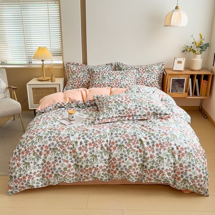 91家纺网 家纺一手货源 找家纺 （总）芃成家纺 2024新款原棉加厚生态磨毛四件套