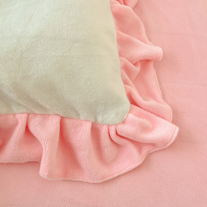 91家纺网 家纺一手货源 找家纺 （总）丝印良品 2024秋冬韩版公主风牛奶绒四件套