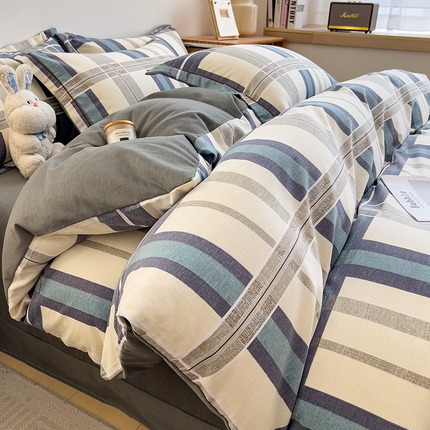 91家纺网 家纺一手货源 找家纺 （总）芃成家纺 2024新款原棉加厚生态磨毛单被套