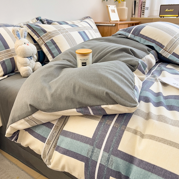 91家纺网 家纺一手货源 找家纺 芃成家纺 2024新款原棉加厚生态磨毛单被套 莱茵格-米