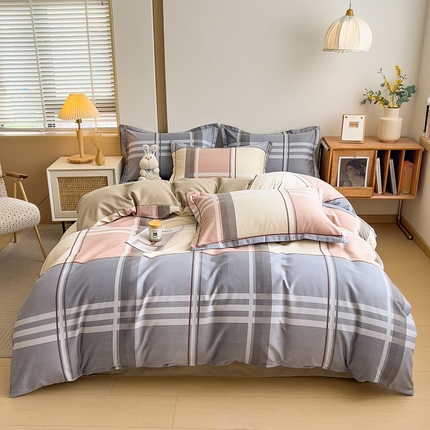 91家纺网 家纺一手货源 找家纺 （总）芃成家纺 2024新款原棉加厚生态磨毛四件套