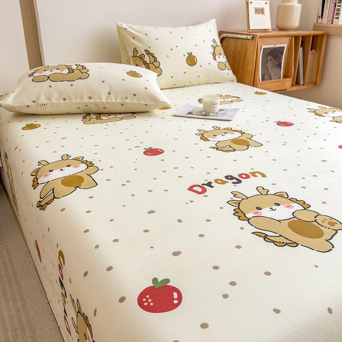 91家纺网 家纺一手货源 找家纺 芃成家纺 2024新款原棉加厚生态磨毛单床单 玛卡龙