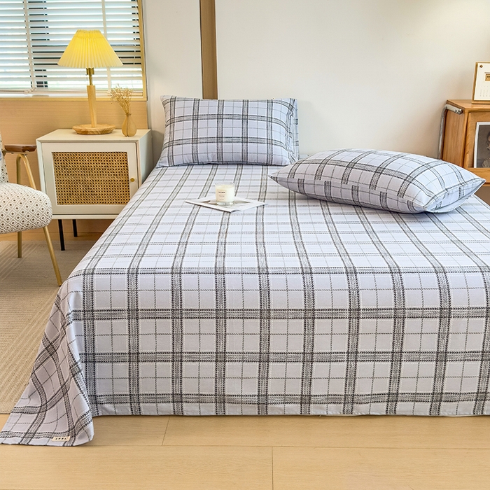 91家纺网 家纺一手货源 找家纺 芃成家纺 2024新款原棉加厚生态磨毛单床单 斯本格