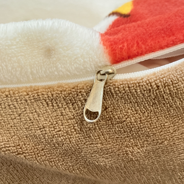 91家纺网 家纺一手货源 找家纺 2025新款田园花卉类印花牛奶绒被套单件 苹果小熊