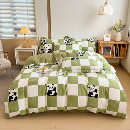 91家纺网 家纺一手货源 找家纺 （总）芃成家纺 2024新款原棉加厚生态磨毛四件套