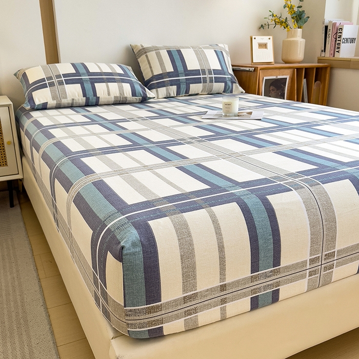 91家纺网 家纺一手货源 找家纺 芃成家纺 2024新款原棉加厚生态磨毛单床笠 莱茵格-米