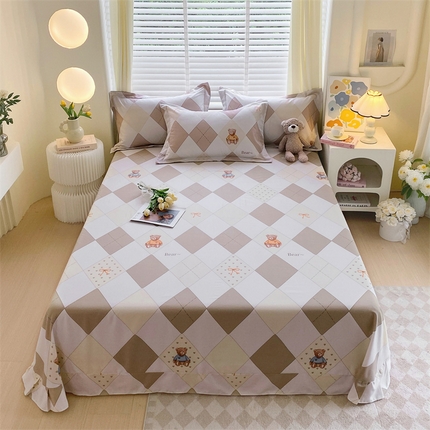 91家纺网 家纺一手货源 找家纺 （总）凯磊 2024新款AB版.生态磨毛印花系列单床单