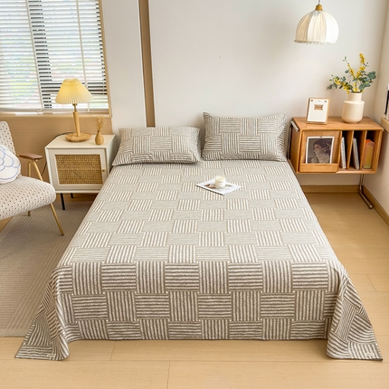 91家纺网 家纺一手货源 找家纺 （总）芃成家纺 2024新款原棉加厚生态磨毛单床单