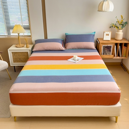 91家纺网 家纺一手货源 找家纺 （总）芃成家纺 2024新款原棉加厚生态磨毛单床笠