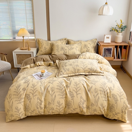 91家纺网 家纺一手货源 找家纺 （总）芃成家纺 2024新款原棉加厚生态磨毛四件套