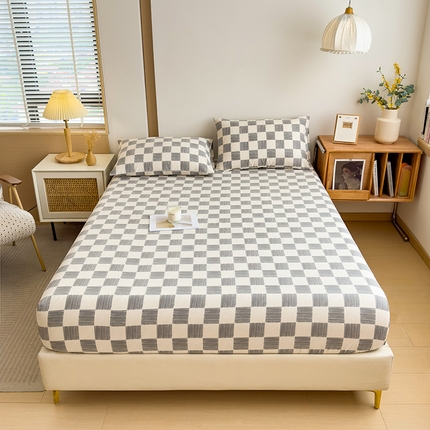 91家纺网 家纺一手货源 找家纺 （总）芃成家纺 2024新款原棉加厚生态磨毛单床笠