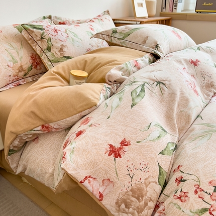 91家纺网 家纺一手货源 找家纺 （总）芃成家纺 2024新款原棉加厚生态磨毛单被套