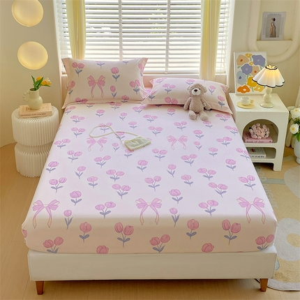 91家纺网 家纺一手货源 找家纺 （总）凯磊 2024新款AB版.生态磨毛印花系列单床笠