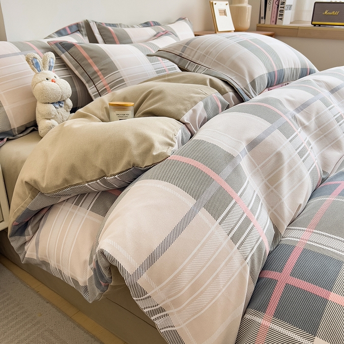 91家纺网 家纺一手货源 找家纺 芃成家纺 2024新款原棉加厚生态磨毛单被套 凯尼格