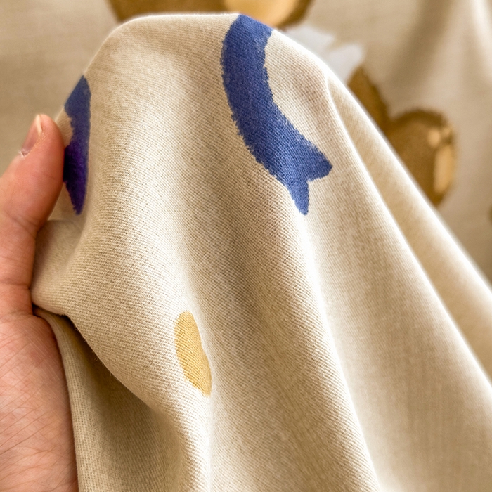 91家纺网 家纺一手货源 找家纺 芃成家纺 2024新款原棉加厚生态磨毛单枕套 绅士熊