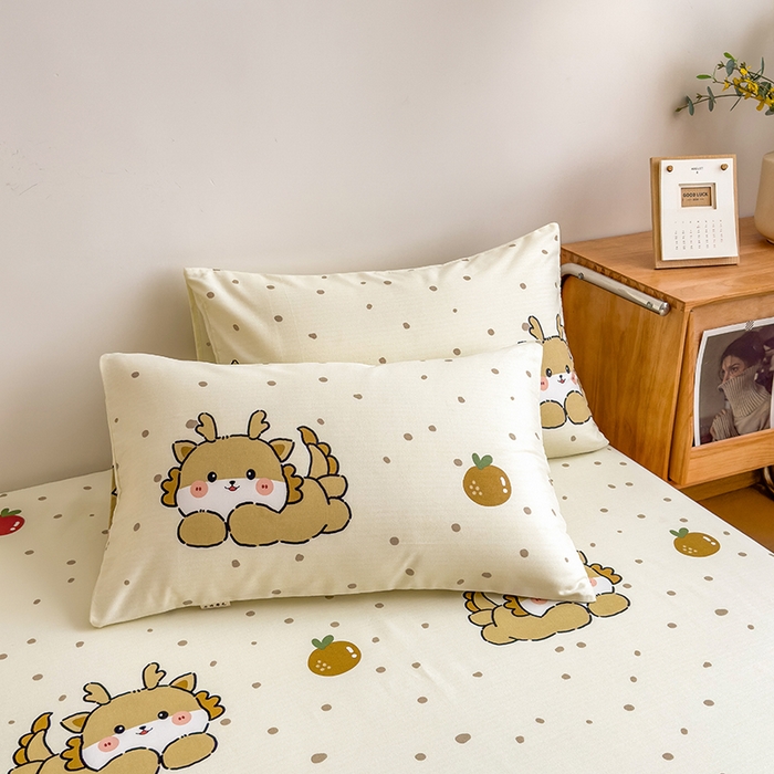 91家纺网 家纺一手货源 找家纺 芃成家纺 2024新款原棉加厚生态磨毛单枕套 玛卡龙