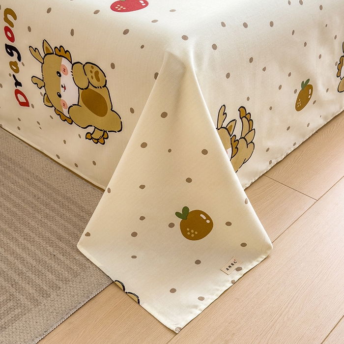 91家纺网 家纺一手货源 找家纺 芃成家纺 2024新款原棉加厚生态磨毛单床单 玛卡龙