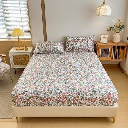 91家纺网 家纺一手货源 找家纺 （总）芃成家纺 2024新款原棉加厚生态磨毛单床笠