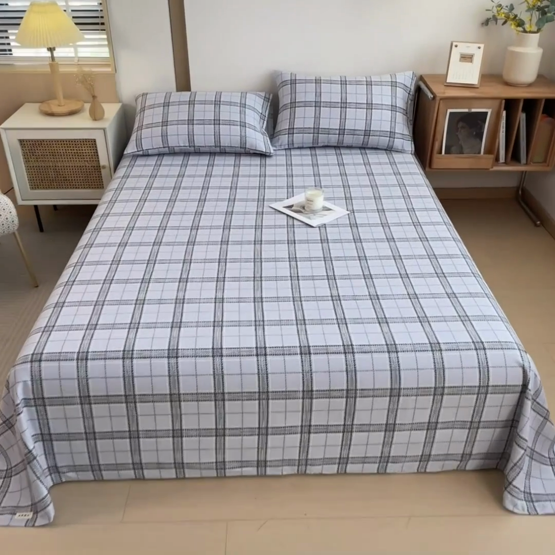 91家纺网 家纺一手货源 找家纺 芃成家纺 2024新款原棉加厚生态磨毛单床单 斯本格