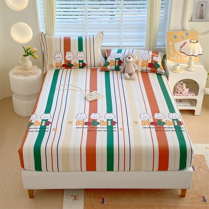 91家纺网 家纺一手货源 找家纺 （总）凯磊 2024新款AB版.生态磨毛印花系列单床笠