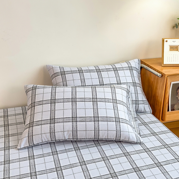 91家纺网 家纺一手货源 找家纺 芃成家纺 2024新款原棉加厚生态磨毛单枕套 斯本格