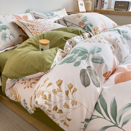 91家纺网 家纺一手货源 找家纺 （总）芃成家纺 2024新款原棉加厚生态磨毛单被套