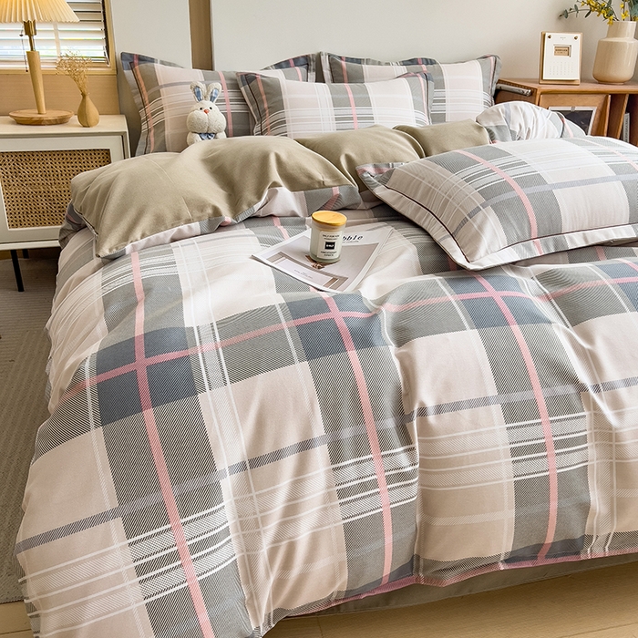 91家纺网 家纺一手货源 找家纺 芃成家纺 2024新款原棉加厚生态磨毛四件套 凯尼格