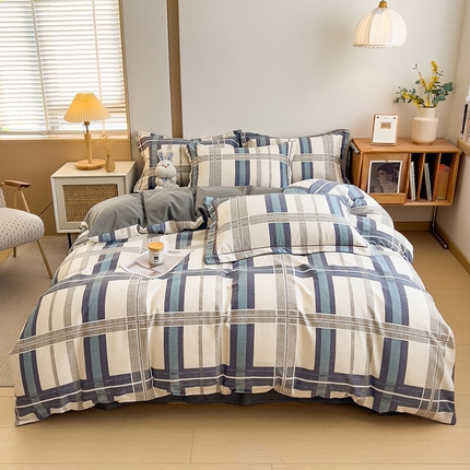 91家纺网 家纺一手货源 找家纺 （总）芃成家纺 2024新款原棉加厚生态磨毛四件套