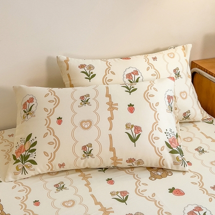 91家纺网 家纺一手货源 找家纺 （总）芃成家纺 2024新款原棉加厚生态磨毛单枕套