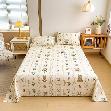 91家纺网 家纺一手货源 找家纺 （总）芃成家纺 2024新款原棉加厚生态磨毛单床单