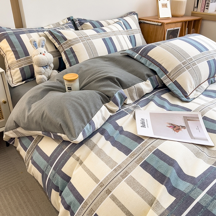 91家纺网 家纺一手货源 找家纺 芃成家纺 2024新款原棉加厚生态磨毛单被套 莱茵格-米