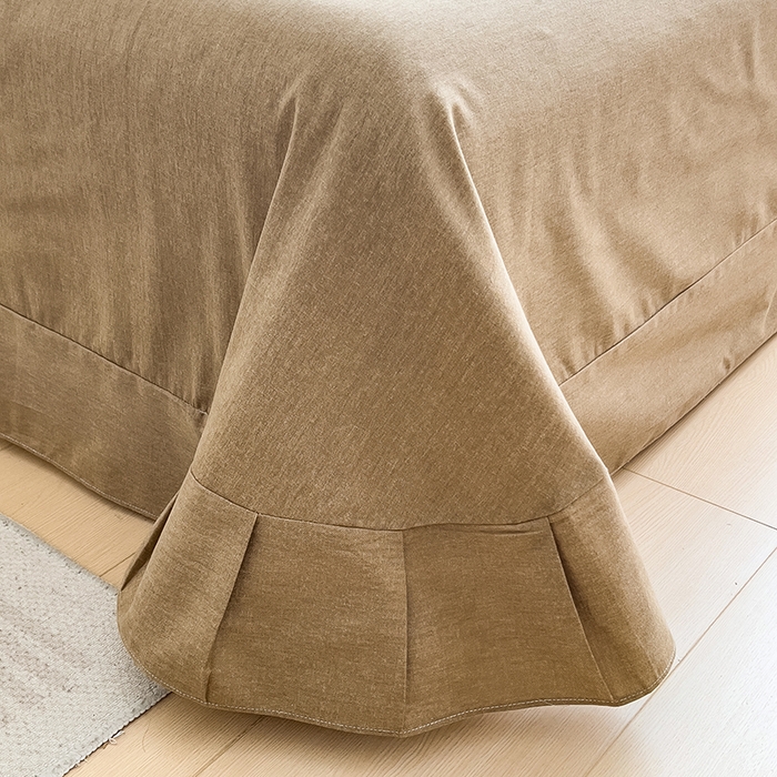 91家纺网 家纺一手货源 找家纺 芃成家纺 2024新款原棉加厚生态磨毛单被套 简笔花