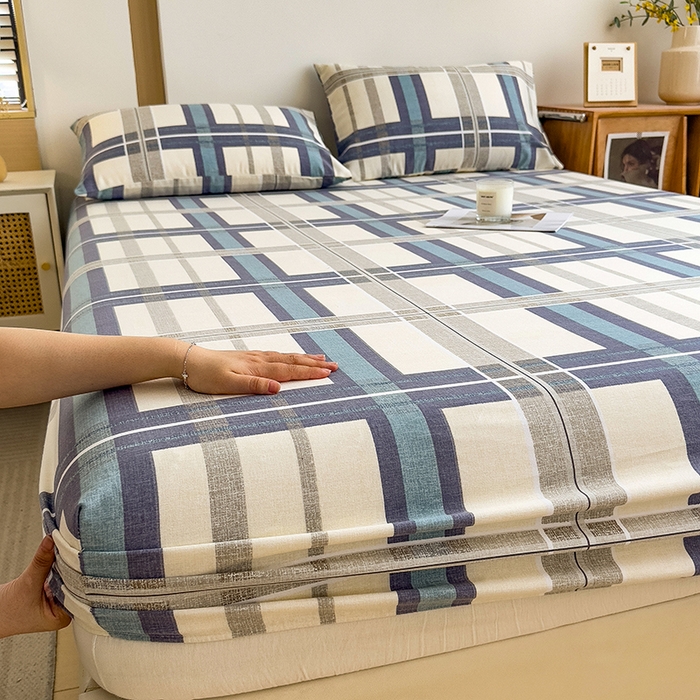 91家纺网 家纺一手货源 找家纺 芃成家纺 2024新款原棉加厚生态磨毛单床笠 莱茵格-米