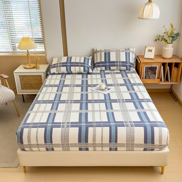 91家纺网 家纺一手货源 找家纺 芃成家纺 2024新款原棉加厚生态磨毛单床笠 莱茵格-米