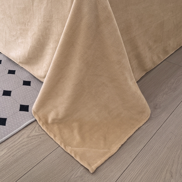 91家纺网 家纺一手货源 找家纺 晚依家纺 2024新款230g全消光牛奶绒四件套 新泽西-绿