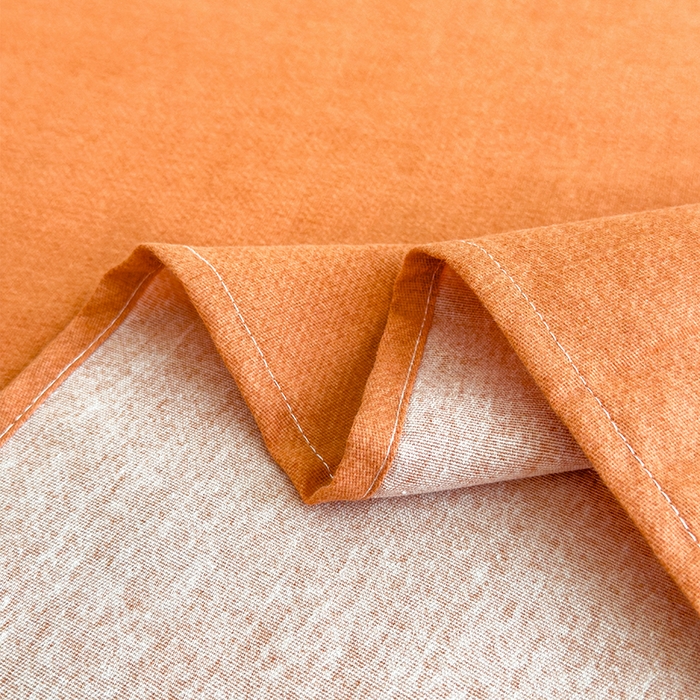 91家纺网 家纺一手货源 找家纺 芃成家纺 2024新款原棉加厚生态磨毛单床单 南瓜色