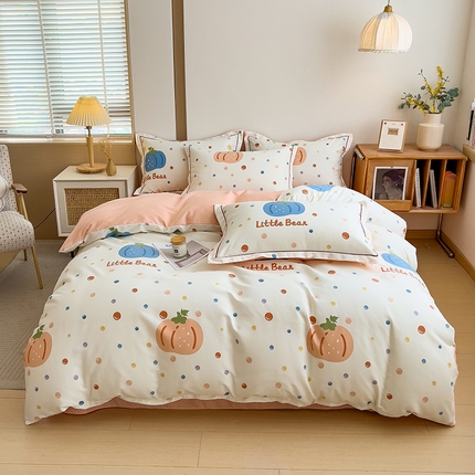 91家纺网 家纺一手货源 找家纺 （总）芃成家纺 2024新款原棉加厚生态磨毛四件套