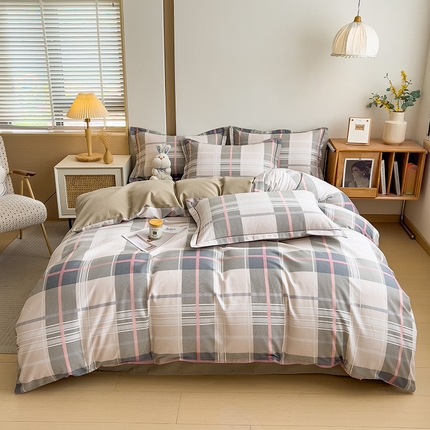 芃成家纺 2024新款原棉加厚生态磨毛四件套 凯尼格