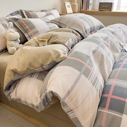 芃成家纺 2024新款原棉加厚生态磨毛单被套 凯尼格