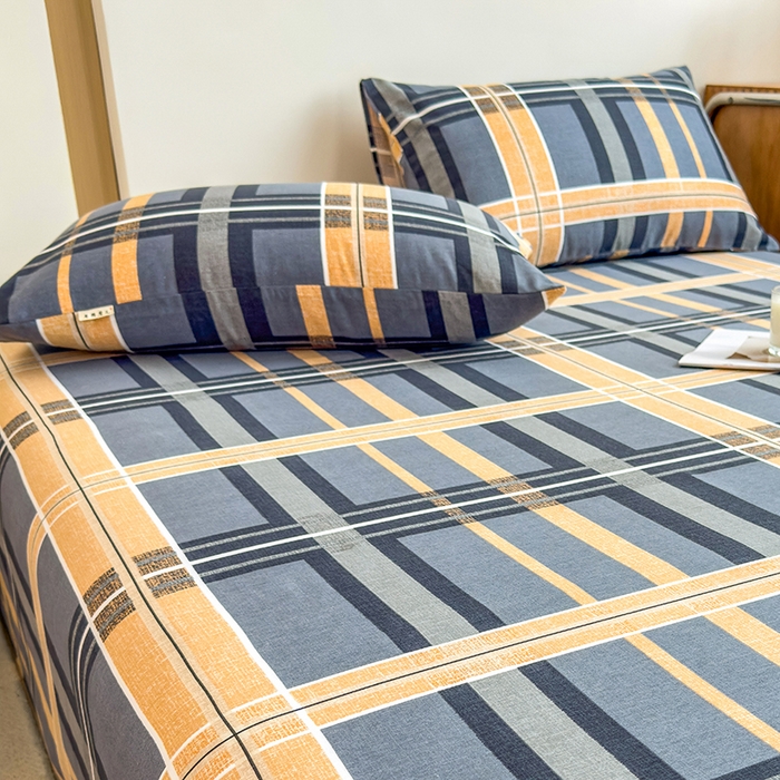 91家纺网 家纺一手货源 找家纺 芃成家纺 2024新款原棉加厚生态磨毛单枕套 莱茵格-蓝