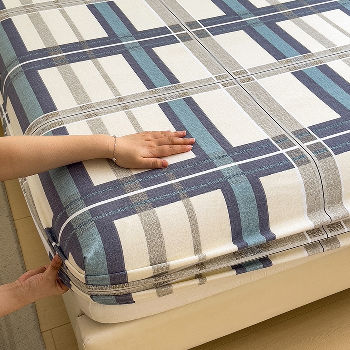 91家纺网 家纺一手货源 找家纺 芃成家纺 2024新款原棉加厚生态磨毛单床笠 莱茵格-米