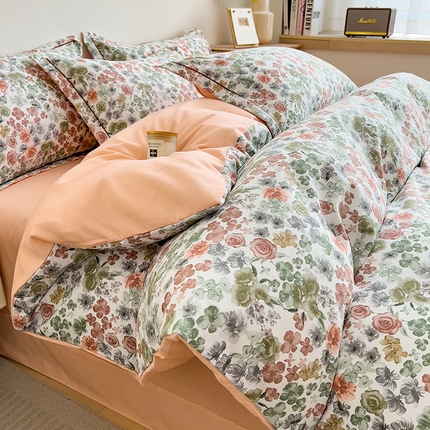 91家纺网 家纺一手货源 找家纺 （总）芃成家纺 2024新款原棉加厚生态磨毛单被套