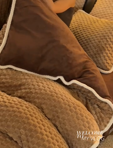 91家纺网 家纺一手货源 找家纺 吾诺家居 2024新款大豆豆绒可拆洗冬被 大豆豆-咖