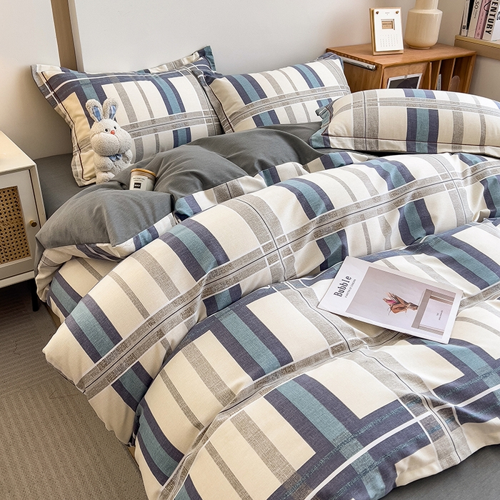 91家纺网 家纺一手货源 找家纺 芃成家纺 2024新款原棉加厚生态磨毛单被套 莱茵格-米