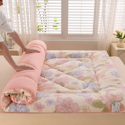 91家纺网 家纺一手货源 找家纺 （总）富威堡家纺 2025新款高克重牛奶绒棉花床垫系列